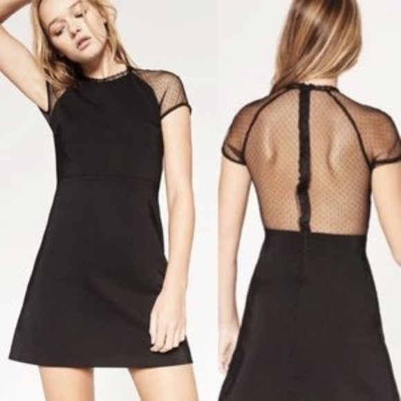 Zara TRF black mesh mini dress - Picture 1 of 2